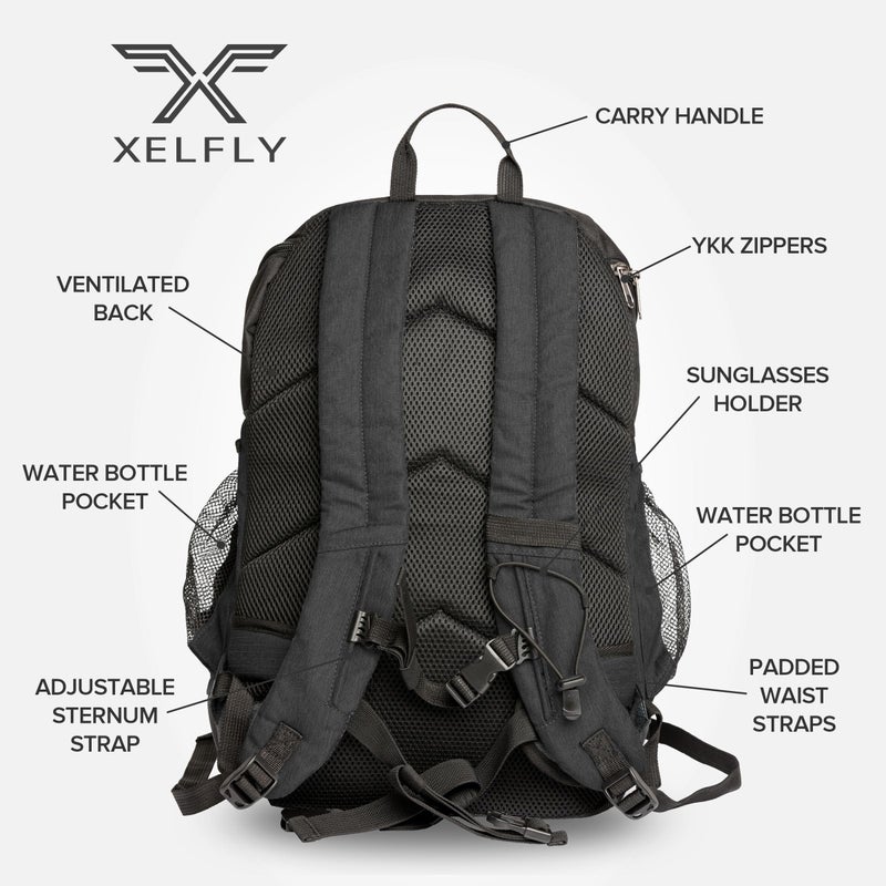 Xelfly 25L Basketball Backpack with Ball Compartment - For Sports Equipment, Gym, Travel - Image 2